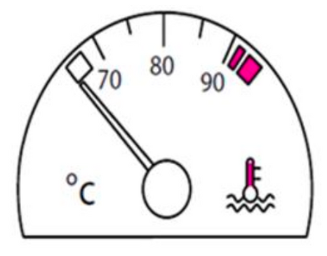 Motor hararet göstergesi ikaz lambası