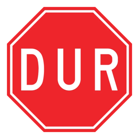 Dur trafik levhası