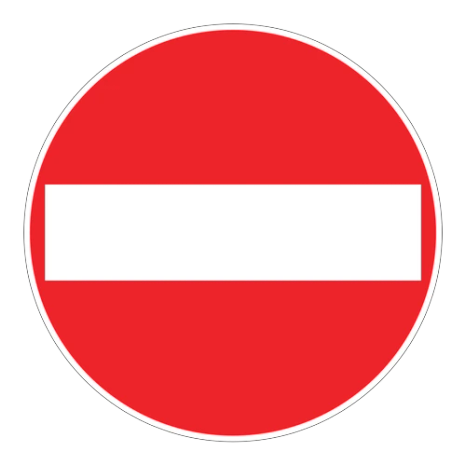 Girişi Olmayan Yol trafik levhası