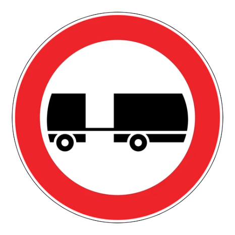 Treyler Giremez trafik levhası